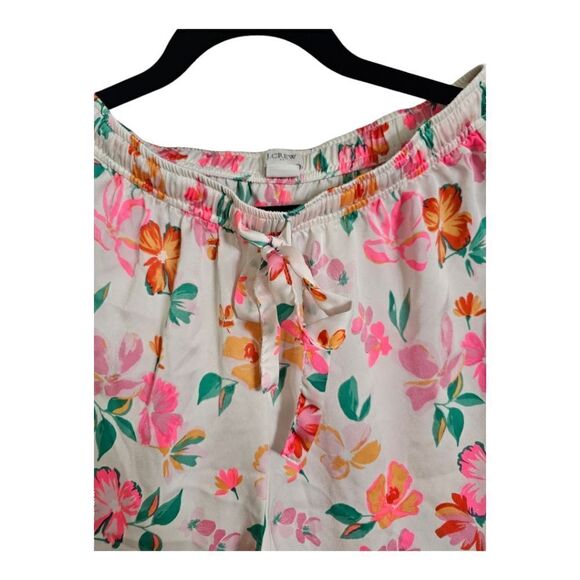 J. CREW Silky Floral Pajama Bottom -‎  Size Large Petite - Picture 3 of 6